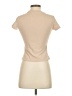 Unbranded Solid Tan Short Sleeve Turtleneck Size S - photo 2
