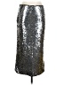 Shein 100% Polyester Metallic Silver Formal Skirt Size 12 - photo 1