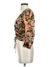 Michael Brandon 100% Cotton Floral Brown Gray Tank Top Size XXS (estimated) - photo 5