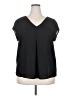 Halogen Black Short Sleeve Blouse Size XXL - photo 1