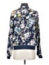Equipment 100% Polyester Floral Blue Track Jacket Size XS - photo 2