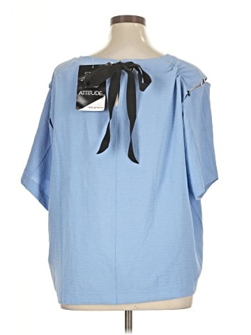 Attitudes by Renee Short Sleeve Blouse (view 2)