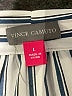 Vince Camuto 100% Polyester Stripes Ivory Long Sleeve Blouse Size L - photo 7