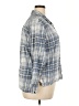 Eddie Bauer 100% Cotton Plaid Blue 3/4 Sleeve Button-Down Shirt Size XXL - photo 4