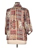 Haver 100% Polyester Paisley Brown 3/4 Sleeve Blouse Size XL - photo 2