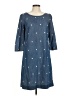 Talbots Stars Blue Casual Dress Size 8 - photo 1