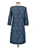 Talbots Stars Blue Casual Dress Size 8 - photo 2