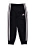 Adidas 100% Polyester Black Track Pants Size 4T - photo 1