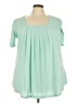 Unbranded Green Short Sleeve Blouse Size 4X - photo 1