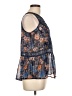 Xhilaration 100% Polyester Blue Sleeveless Blouse Size L - photo 4