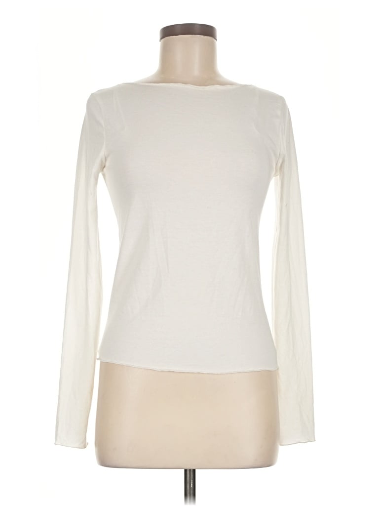 Pre-owned Mng Long Sleeve T-shirt In Ivory