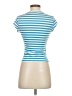 Shein Stripes Blue Short Sleeve T-Shirt Size 2 - photo 2