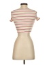 Assorted Brands Ivory Short Sleeve Top Size XS - photo 2