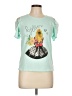 Yuna Teal Short Sleeve Top Size L - photo 1