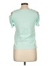 Yuna Teal Short Sleeve Top Size L - photo 2