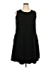 Zesica Solid Black Casual Dress Size 2X - photo 1
