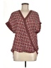 Max Studio Burgundy Short Sleeve Blouse Size M - photo 1