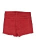 Express Solid Red Denim Shorts Size 4 - photo 2