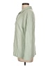 Lands' End Solid Green Long Sleeve Blouse Size L - photo 5
