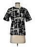 Eight Sixty Tie-dye Black Short Sleeve Blouse Size S - photo 1