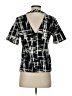 Eight Sixty Tie-dye Black Short Sleeve Blouse Size S - photo 2