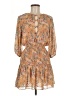 Sabo 100% Polyester Paisley Tan Casual Dress Size M - photo 1