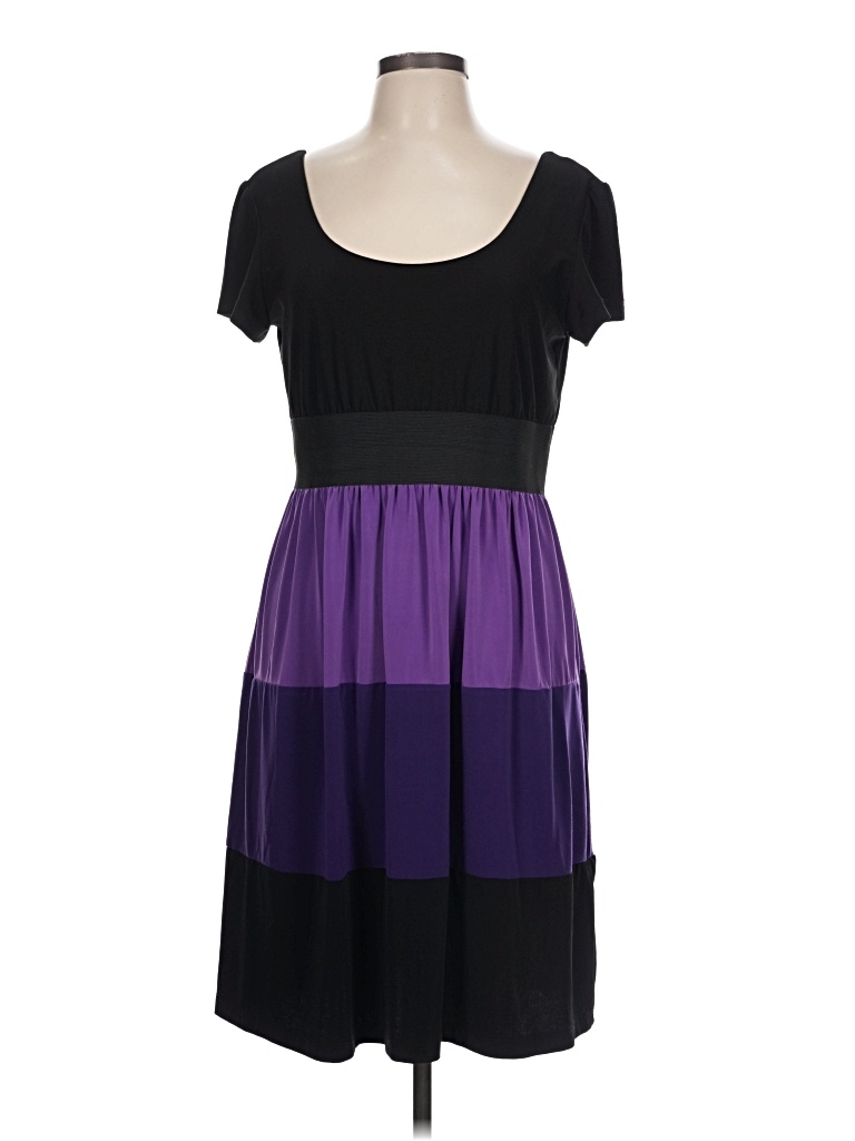 Pre-owned Dressbarn Casual Dress In Purple