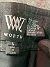Worth Chevron-herringbone Black Dress Pants Size 6 - photo 7