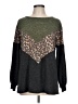 First Love Animal Print Gray Pullover Sweater Size L - photo 1