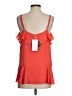 Mittoshop 100% Polyester Orange Sleeveless Blouse Size S - photo 2