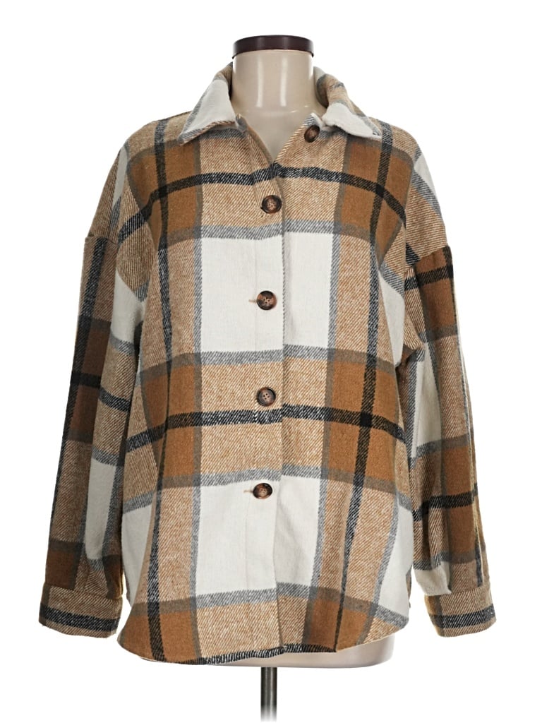Pre-owned Shein Coat In Brown