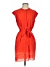 Unbranded 100% Polyester Orange Casual Dress Size XS (estimated) - photo 1