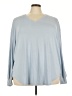 Ava & Viv Blue Long Sleeve Top Size 3X - photo 1