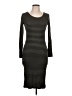 Forever 21 Stripes Gray Casual Dress Size L (estimated) - photo 1