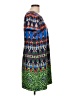 J.Crew 100% Polyester Graphic Blue Casual Dress Size 10 - photo 4