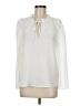 Calvin Klein 100% Polyester Ivory Long Sleeve Blouse Size M - photo 1
