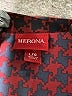 Merona 100% Polyester Houndstooth Burgundy Short Sleeve Top Size L - photo 7