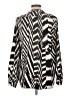 Calvin Klein 100% Polyester Animal Print Silver Long Sleeve Blouse Size L - photo 2