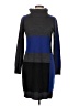 AB Studio 100% Acrylic Color Block Gray Casual Dress Size L - photo 1