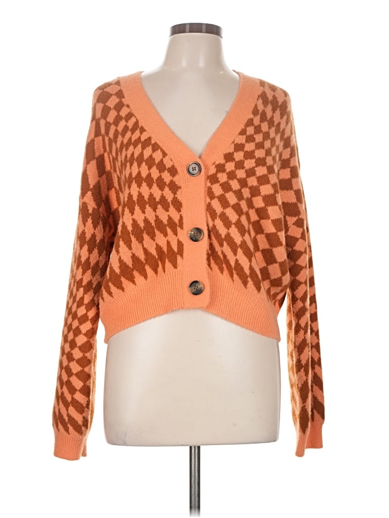 Pre-owned Cotton On Cardigan Sweater In Orange