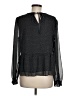 Ann Taylor LOFT 100% Polyester Black Long Sleeve Blouse Size M - photo 2