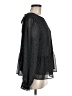 Ann Taylor LOFT 100% Polyester Black Long Sleeve Blouse Size M - photo 4