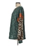 Kori America Animal Print Teal Pullover Sweater Size L - photo 5