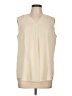 Assorted Brands Ivory Sleeveless Blouse Size L - photo 1