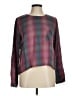 Cloth & Stone Plaid Burgundy Pullover Sweater Size M - photo 1