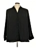 14th & Union Solid Black 3/4 Sleeve Blouse Size 3X - photo 1