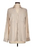 Express 100% Polyester Tan Long Sleeve Blouse Size L - photo 1