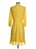 Taylor 100% Polyester Solid Yellow Cocktail Dress Size 4 - photo 2