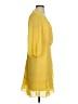 Taylor 100% Polyester Solid Yellow Cocktail Dress Size 4 - photo 4