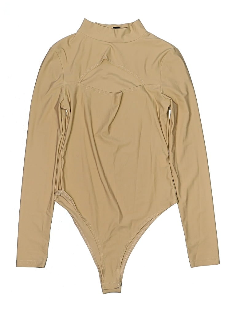 Pre-owned Shein Bodysuit In Tan